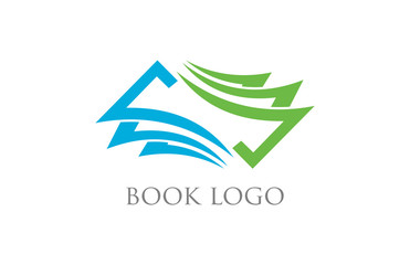 book icon vector logo