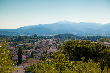 Obraz premium View from a small typical village in the Vars south of France