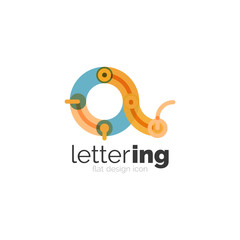 Letter logo business icon