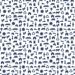 Ecological Seamless pattern