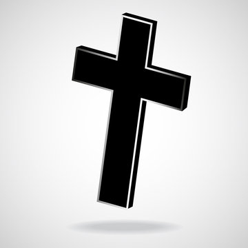 Cross. Christian Symbol. Vector illustration. Eps 10
