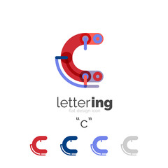 Letter logo line concept