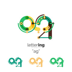 Obraz premium Letters logo icon