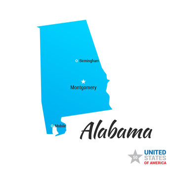 Alabama USA State Map