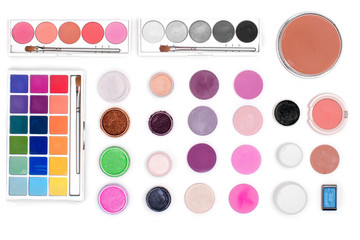the set of cosmetics. the view from the top