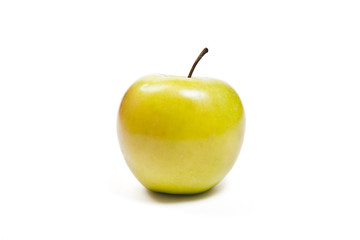 Fresh green apple on a white background. With clipping path.