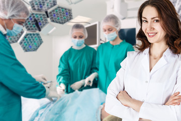 Surgery team in the operating room