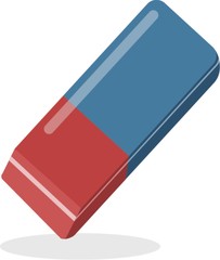 Vector illustration of eraser