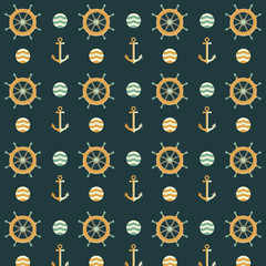 Sea seamless pattern