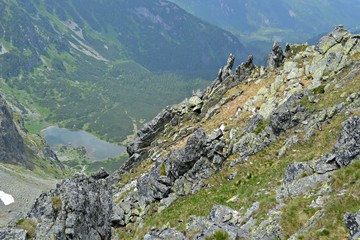 Tatry Słowackie, formacje skalne na jagnięcym Szczycie