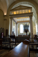 Derby Cathedral High Altar view from Choir vertical photography
