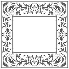 Stylish classic frame with vintage ornament