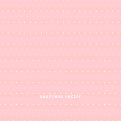 seamless Polka dot pattern on pink background, vector