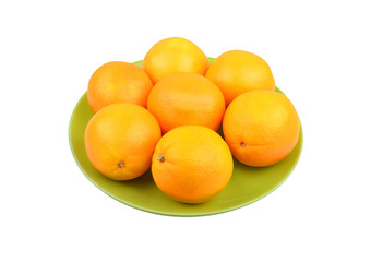 Orange on plate