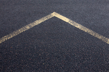 Arrow Line On New Asphalt Road texture