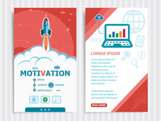 Project Motivation concepts and Set of Banners.