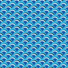 Ethnic boho seamless pattern with waves. Print. Repeating background. Cloth design, wallpaper.
