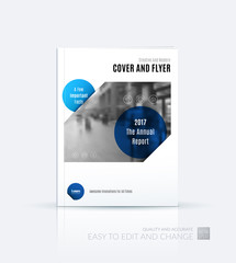 Brochure template layout, cover design annual report, magazine, 