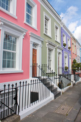 Notting Hill colored houses
