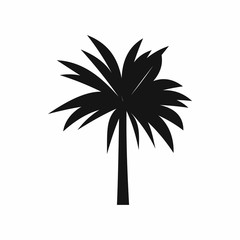 Palm icon in simple style isolated vector illustration