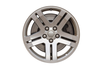 Obraz premium car disc for the wheels isolated on white background