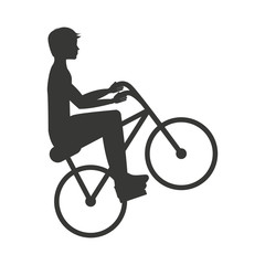 bicycle extreme isolated icon design