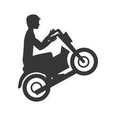 motorcycle extreme isolated icon design