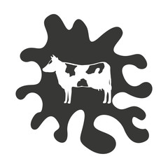 cow isolated icon design