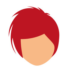 young woman isolated icon design