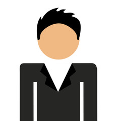 businessman standing  isolated icon design