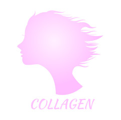 collagen icon logo and vector , circle collagen