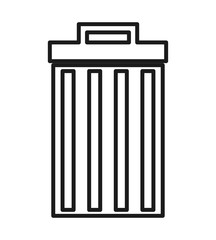waste delete isolated icon design