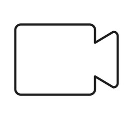 video camera isolated icon design