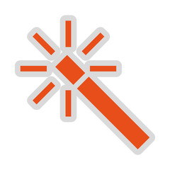 Obraz premium image editing wand isolated icon design