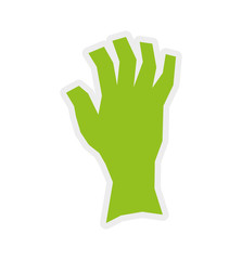 Help gesture concept represented by human hand icon. Isolated and flat illustration.