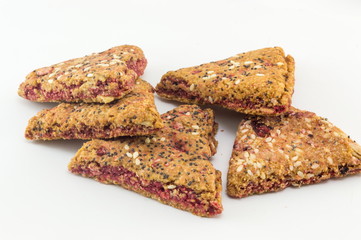 Integral biscuits with fresh fruit