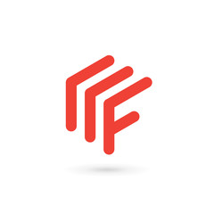 Letter F logo icon design template elements