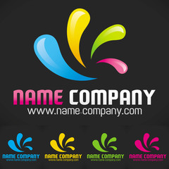 artisan peintre logo éclaboussure décorateur conseil 