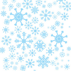 Winter concept represented by Snowflake background icon. Isolated and flat illustration