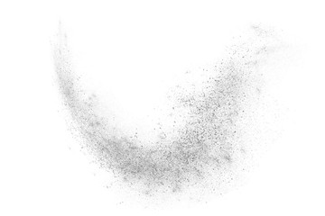 Obraz premium Black and white abstract powder explosion background