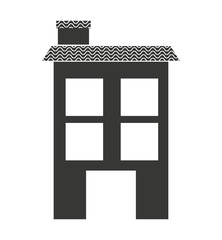 house exterior isolated icon design