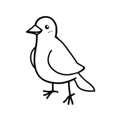 Animal concept represented by bird icon. Isolated and flat illustration