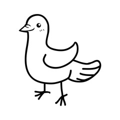 Animal concept represented by bird icon. Isolated and flat illustration