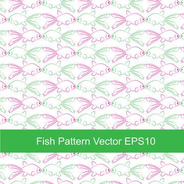 fish pattern vector