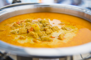Thai chicken curry food for lunch