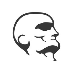 Avatar male concept represented by Man head icon. Isolated and flat illustration