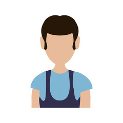 Avatar male concept represented by Man icon. Isolated and flat illustration