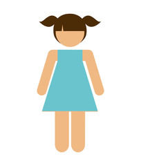 student girl avatar isolated icon design