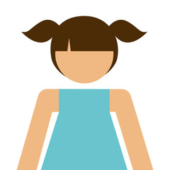 student girl avatar isolated icon design