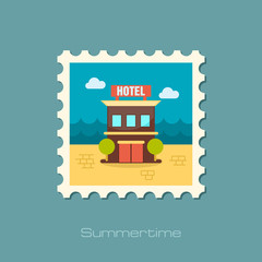 Hotel stamp. Summer. Vacation